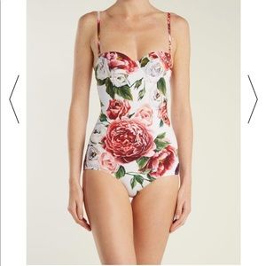 Dolce and Gabbana Peony print swimsuit sz 3